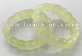 CGB3222 7.5 inches 12*20mm oval lemon quartz bracelets