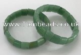 CGB3338 7.5 inches 10*15mm rectangle green aventurine bracelets