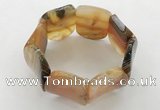 CGB3501 7.5 inches 30*40mm oval agate bracelets wholesale