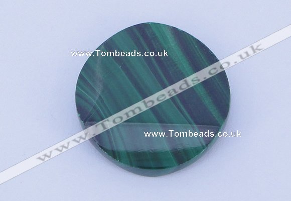 CGC41 25mm faceted coin natural malachite gemstone cabochons