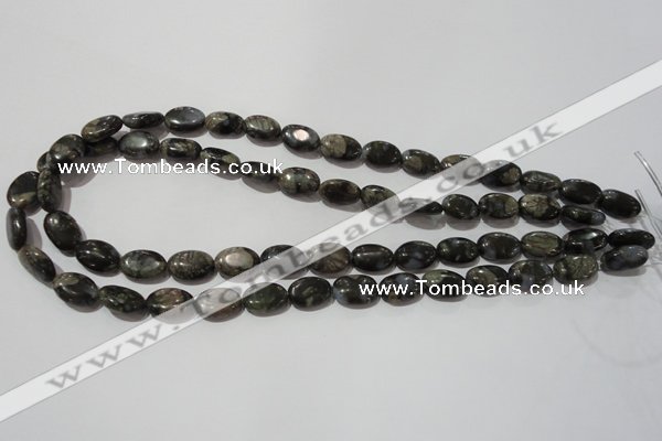 CGE131 15.5 inches 10*14mm oval glaucophane gemstone beads