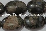 CGE135 15.5 inches 18*25mm oval glaucophane gemstone beads