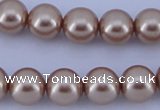 CGL361 2PCS 16 inches 25mm round dyed plastic pearl beads wholesale