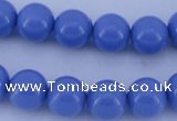 CGL809 5PCS 16 inches 10mm round heated glass pearl beads wholesale