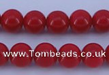 CGL850 10PCS 16 inches 8mm round heated glass pearl beads wholesale