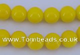 CGL860 10PCS 16 inches 4mm round heated glass pearl beads wholesale