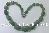 CGN129 22 inches 10*14mm - 20*30mm nuggets green aventurine necklaces