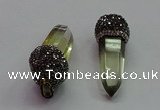 CGP1523 18*40mm - 22*45mm sticks citrine gemstone pendants