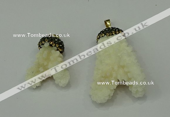 CGP209 25*30mm - 30*50mm freeform coral pendants wholesale