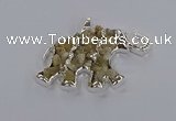 CGP3345 35*60mm elephant druzy agate pendants wholesale