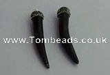 CGP393 10*65mm - 12*75mm horn shofar pendants wholesale