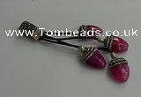 CGP739 18*25mm agate gemstone tassel pendants wholesale