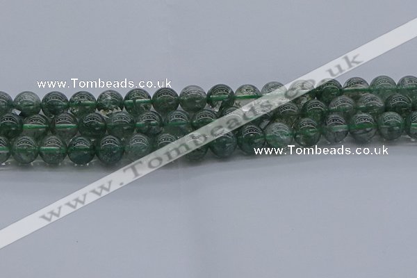 CGQ503 15.5 inches 10mm round imitation green phantom quartz beads
