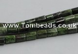 CGR07 16 inches 4*6mm cylinder green rain forest stone beads wholesale