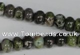 CGR45 15.5 inches 4*6mm rondelle green rain forest stone beads