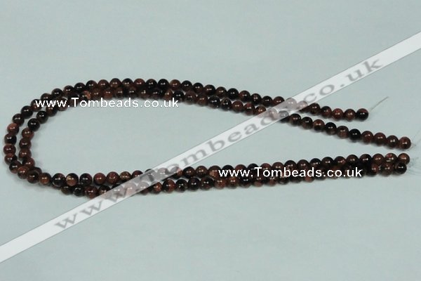 CGS201 15.5 inches 6mm round blue & brown goldstone beads wholesale
