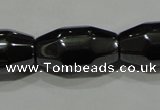 CHE227 15.5 inches 8*16mm faceted rice hematite beads wholesale