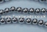 CHE425 15.5 inches 8mm round plated hematite beads wholesale