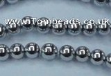 CHE426 15.5 inches 10mm round plated hematite beads wholesale