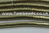 CHE662 15.5 inches 1*4mm tyre plated hematite beads wholesale
