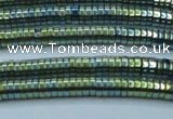 CHE665 15.5 inches 1*4mm tyre plated hematite beads wholesale