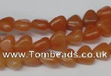 CHG02 15.5 inches 8*8mm heart red aventurine beads wholesale