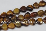 CHG05 15.5 inches 8*8mm heart yellow tiger eye beads wholesale