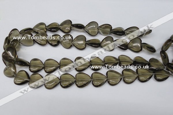 CHG65 17*17mm heart synthetic smoky quartz beads wholesale