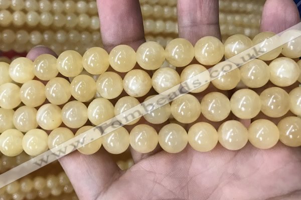 CHJ16 15.5 inches 14mm round honey jade beads wholesale