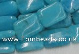 CHM03 16 inches 13*18mm rectangle blue hemimorphite beads wholesale