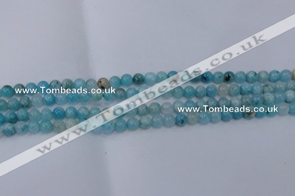 CHM201 15.5 inches 6mm round blue hemimorphite beads wholesale