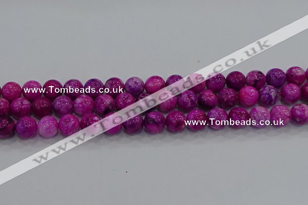 CHM232 15.5 inches 12mm round dyed hemimorphite beads wholesale