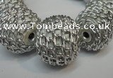 CIB450 24mm round fashion Indonesia jewelry beads wholesale