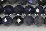 CIL50 15.5 inches 6mm faceted round iolite gemstone beads