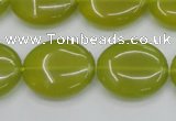 CKA249 15.5 inches 18*22mm oval Korean jade gemstone beads