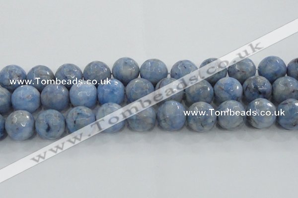 CKC708 15.5 inches 20mm faceted round imitation blue kyanite beads