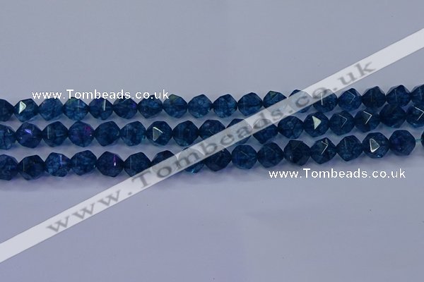 CKC712 15.5 inches 8mm faceted nuggets imitation kyanite beads