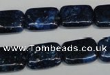 CKU125 15.5 inches 13*18mm rectangle dyed kunzite beads wholesale