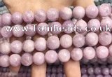 CKU323 15.5 inches 12mm round natural pink kunzite beads