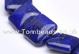 CLA01 15.5 inch 18*18mm square deep blue dyed lapis lazuli beads
