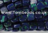 CLA447 15.5 inches 8*8mm square synthetic lapis lazuli beads
