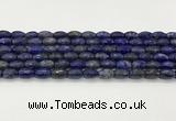 CLA540 15.5 inches 8*12mm faceted rice dyed lapis lazuli beads