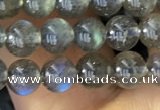 CLB1015 15.5 inches 5mm round labradorite gemstone beads