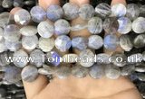 CLB1039 15.5 inches 12mm faceted coin labradorite beads wholesale