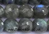 CLB1141 15 inches 8mm faceted round labradorite gemstone beads