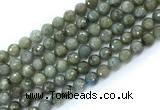 CLB1232 15.5 inches 8mm faceted round labradorite gemstone beads