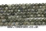 CLB1249 15 inches 6mm faceted round labradorite beads wholesale