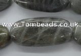 CLB136 15.5 inches 20*40mm oval labradorite gemstone beads