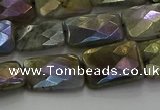 CLB697 15.5 inches 12*16mm faceted rectangle AB-color labradorite beads