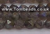 CLB973 15.5 inches 10mm faceted nuggets labradorite gemstone beads